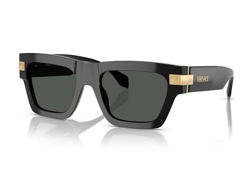 Versace Sqaure Medusa Logo Sunglasses - Black (4464 Gb1/87)