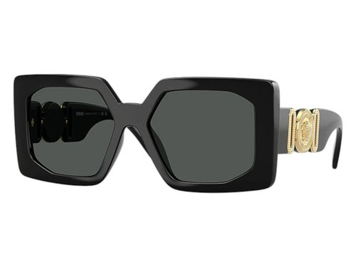 Versace Square Sunglasses Gray - Black (Ve4478U Gb1/87)