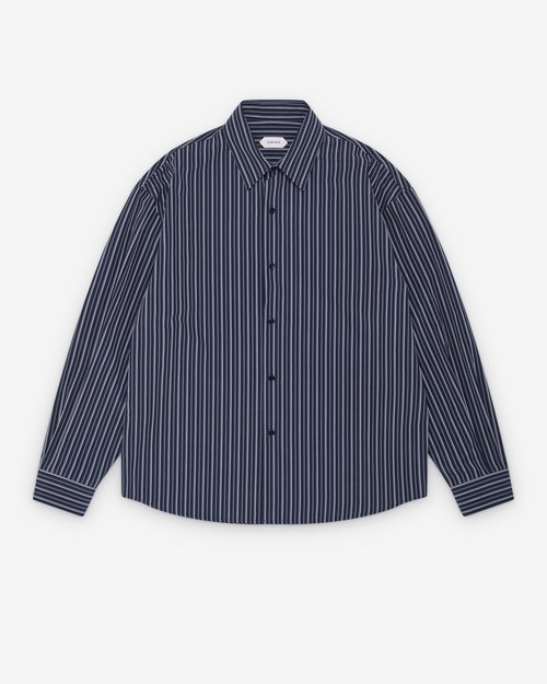 Versace Striped Loose Shirt - Blue