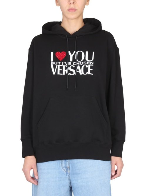 Versace Sweatshirt With I Love You Logo - 1007267-1A0540_1B000