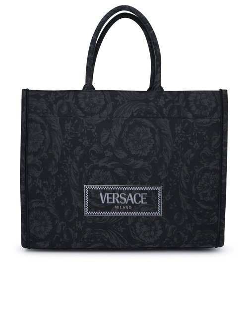 Versace Tote Bag Extra Large - Black - 1013152-A09741_2BM0V