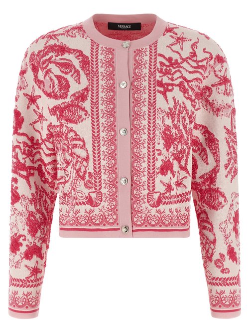 Versace underwater Barocco Cardigan - 1020813-A1473_2KS70