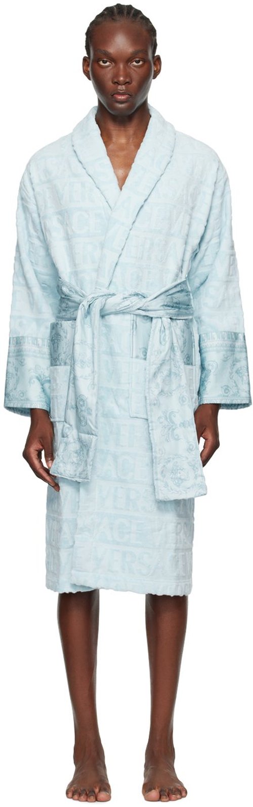 Versace Underwear Robe - Blue - ZACJ00008_ZCOSP0521UH90-PALE