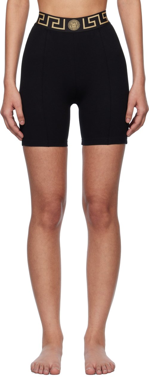Versace Underwearlack Grecaorder Sport Shorts - B-Black - 1016402_1A11143_1B0001000