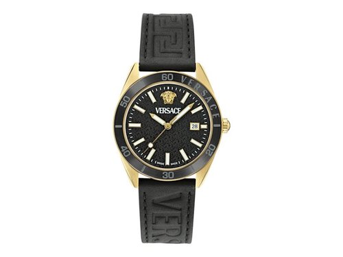 Versace VDome Calf Leather VE8E00224 Watch - Stainless Steel