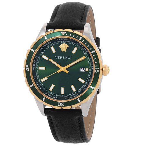 Versus by Versace Hellenyium Quartz Dial Watch VE3A00320 - Black/Gold Tone/Green/Silver Tone - VE3A003-0 DIA_ETER