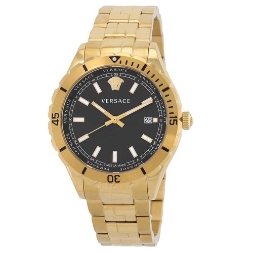 Versus by Versace Hellenyium Quartz Dial Watch VE3A00820 - Black/Gold Tone - VE3A008-0 DIA_ETER