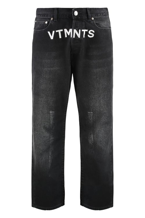 VETEMENTS 5-pocket Straight-leg Jeans - VL20PA280BW_BLACKWHITE