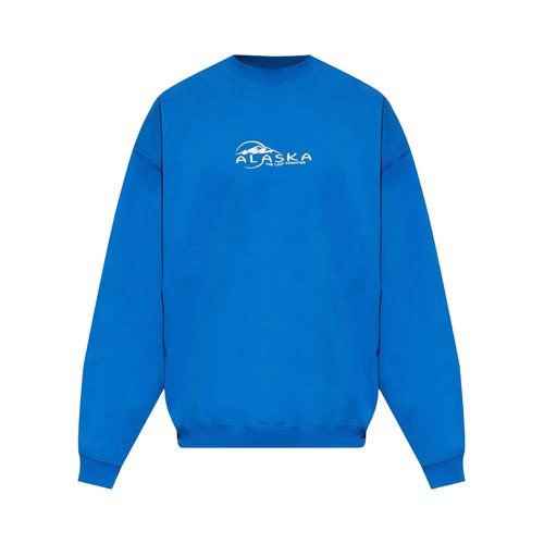 VETEMENTS Alaska Tourist Sweatshirt - Blue - ME76CW255A
