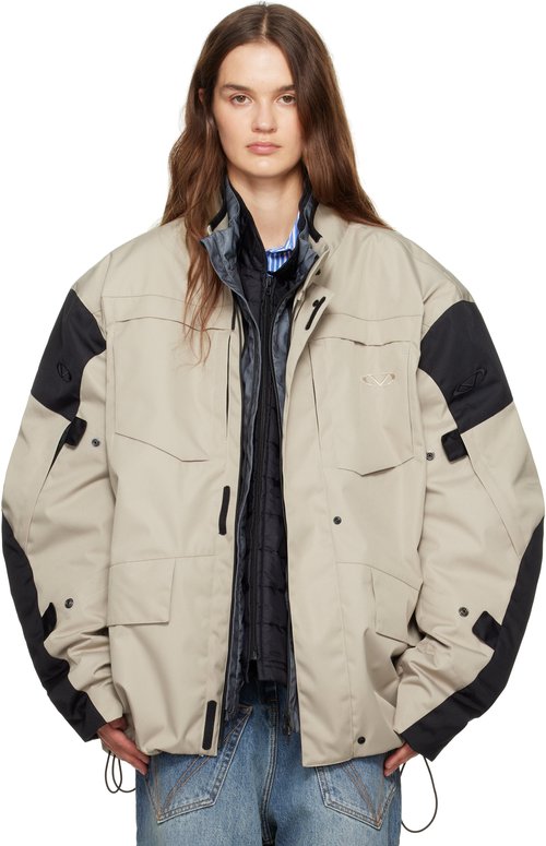 VETEMENTS Biker Parka - Sand/Black - UH76OJ750S