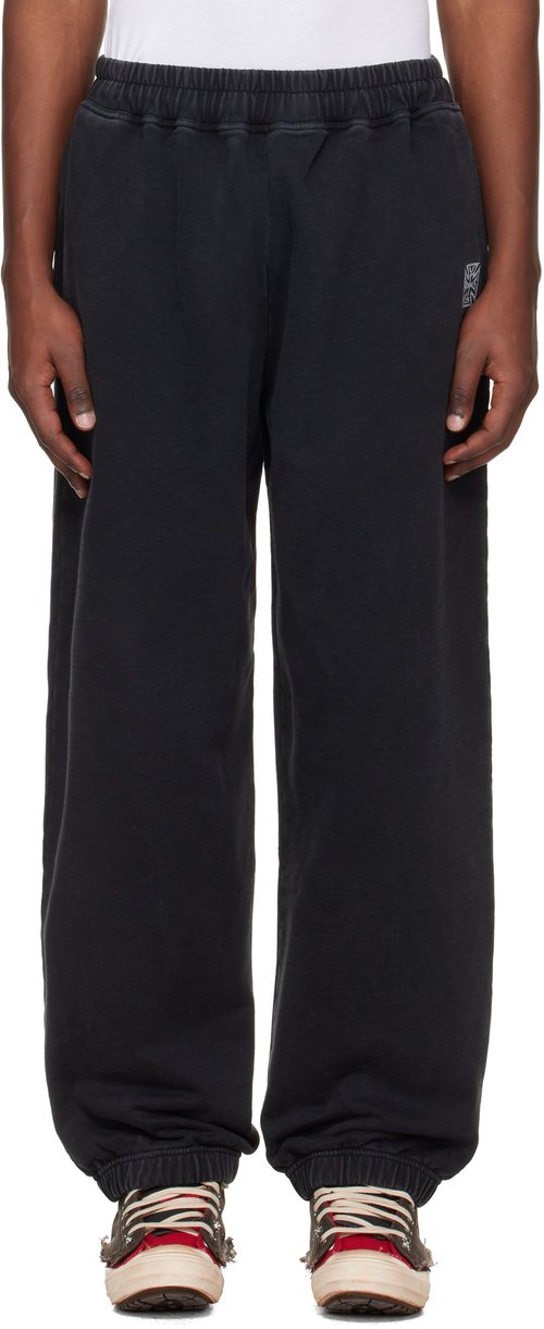 VETEMENTS Biker Cross Logo Sweatpants - Black - ME76SP160B