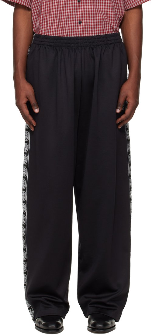 VETEMENTS Biker Cross Tape Track Pants - Black - ME76GP106B