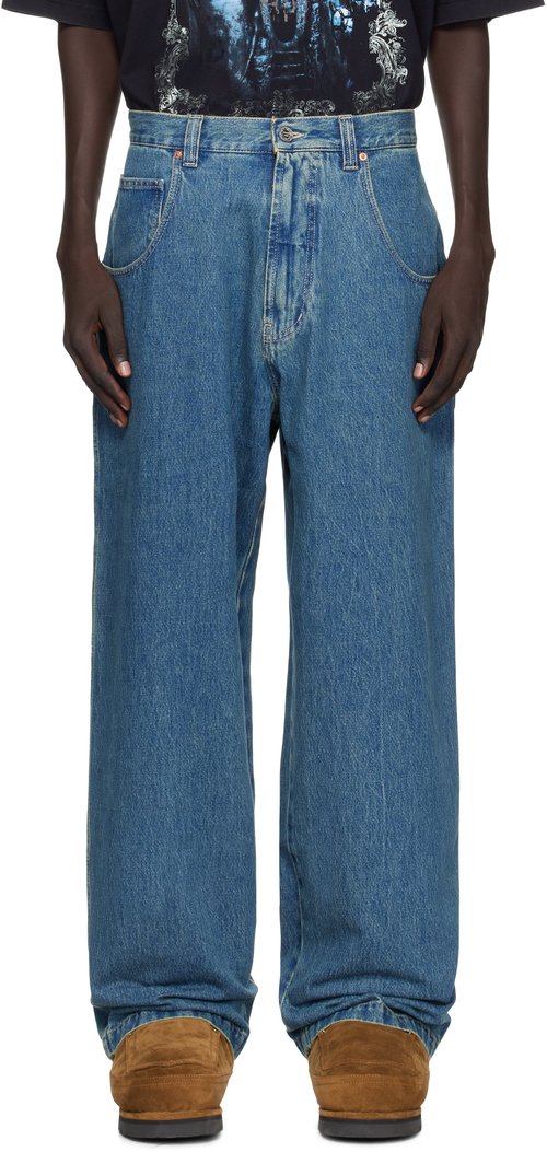 VETEMENTS Blue Hip-Hop Jeans - Vintage Blue - UH76DP250VB