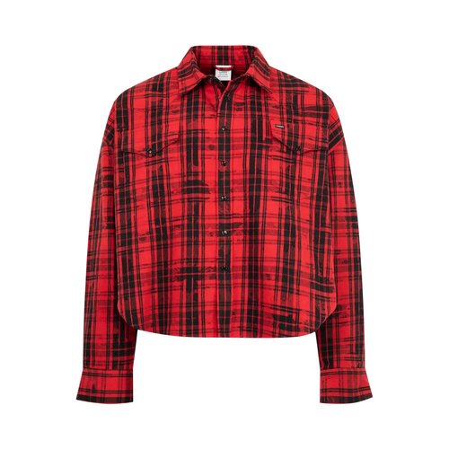 VETEMENTS Cowboy Flannel Shirt - ME76FS055RBRED