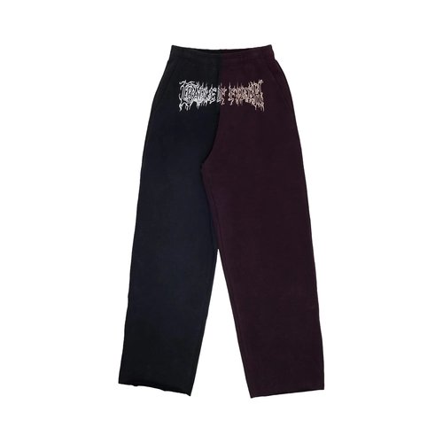 VETEMENTS Cradle Of Filth Cut-Up Sweatpants - UCF76SP900BRBLAC