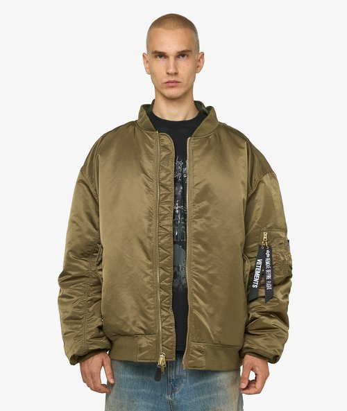 VETEMENTS Cut-Up Bomber Jacket - UH76BO450GO