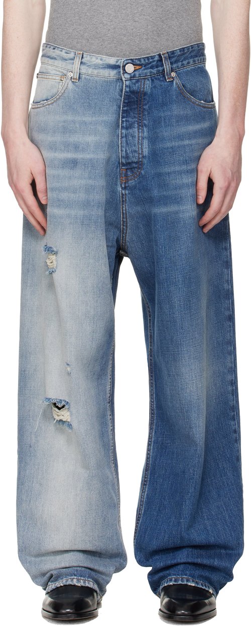 VETEMENTS Degrade Effect Jeans - Light Blue Blue - ME76DP079LN