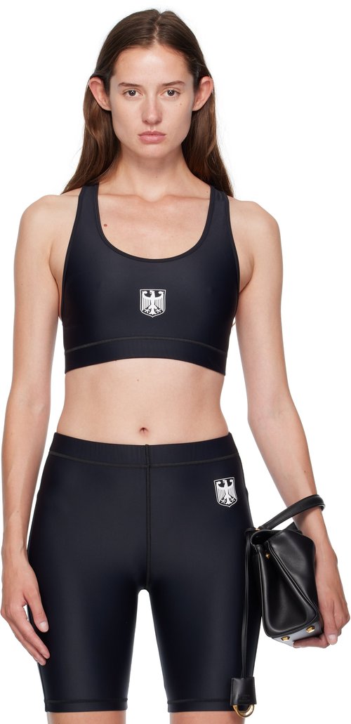 VETEMENTS Eagle Sport Bra - Black - WH76BR350B