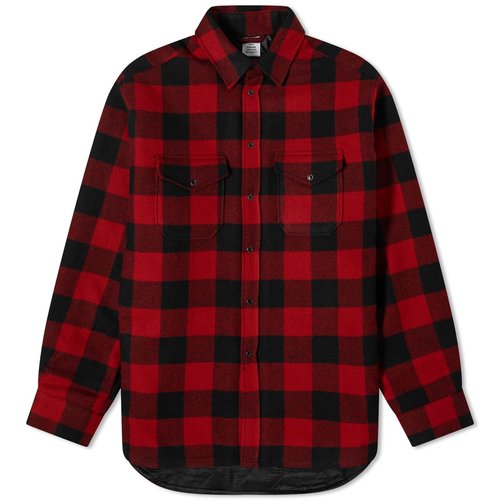 VETEMENTS Flannel Shirt Jacket - Red/Black Check - UE64SH260BR
