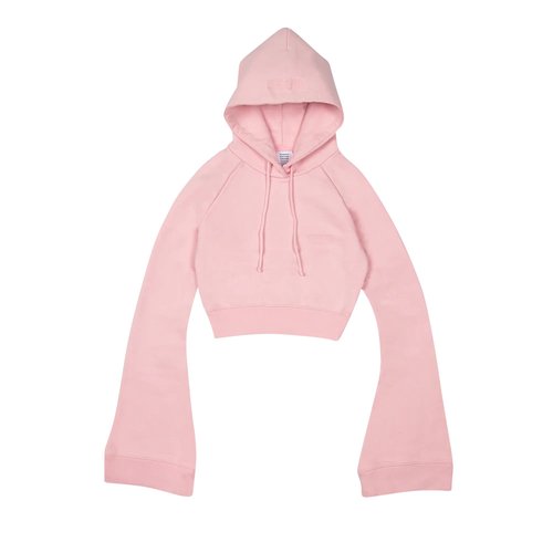 VETEMENTS Flared Sleeve Cropped Hoodie - WE64HD360P