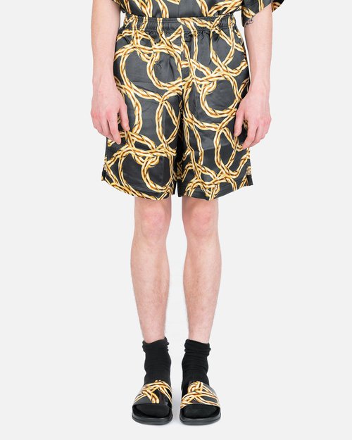 VETEMENTS Gold Chain Pyjama Shorts - Black - UE52PA220B