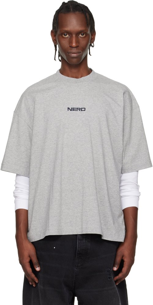 VETEMENTS Biker Cross Waffle Sweatshirt - Greyelang - ME76TR207G
