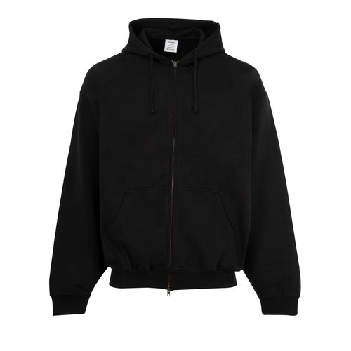 VETEMENTS Logo Oversized Zip-Up Hoodie | Size S - UH76ZU100B