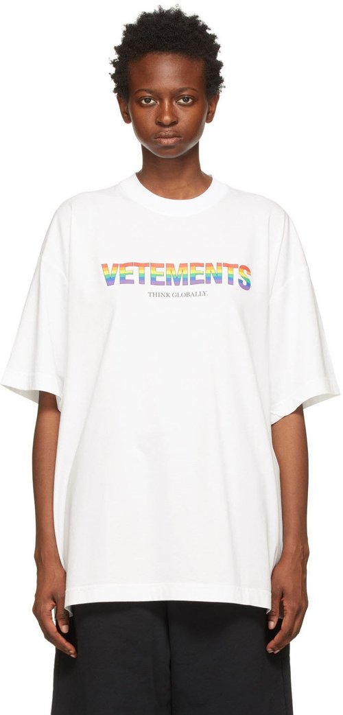 VETEMENTS Logo T-Shirt - White - UA52TR290X