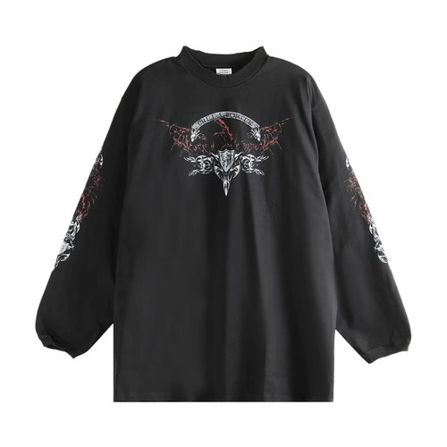 VETEMENTS Metal Long-Sleeve Sweatshirt - ME76LS194BXBLAC