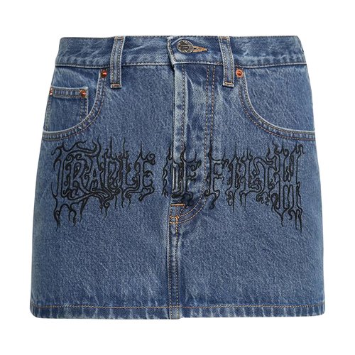 VETEMENTS Mini Denim Skirt - WH76DK750LB2LIGH