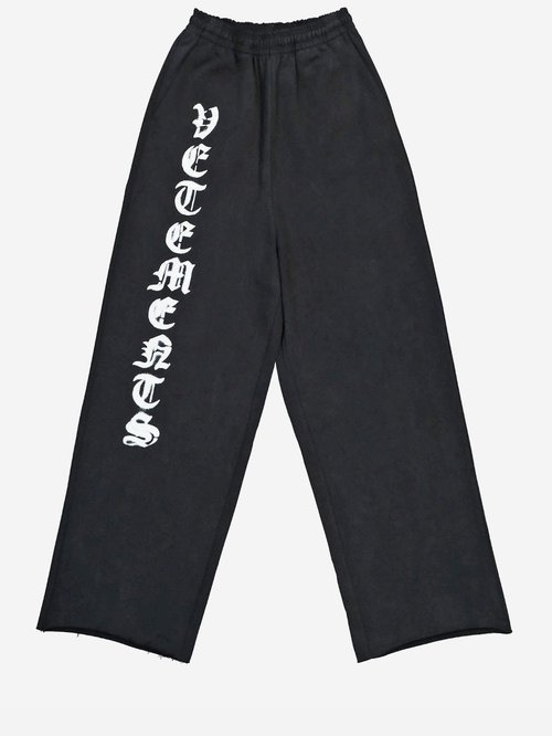 VETEMENTS Printed Cotton Trousers - UE54SP140XBLACKWHITE