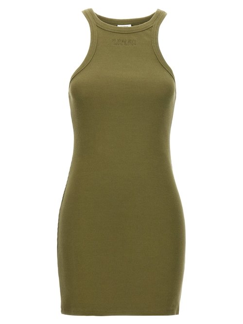 VETEMENTS racing Tank Top Dress - WE64DR440ZKHAKI