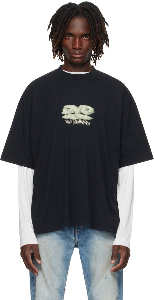 VETEMENTS DVD Regular T-Shirt - Black - UH76TR380B