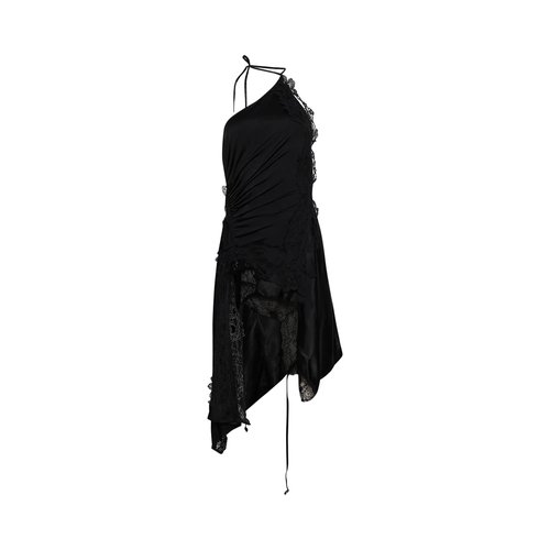 VETEMENTS Reworked Lingerie Mini Dress - Black - WH76DR800B
