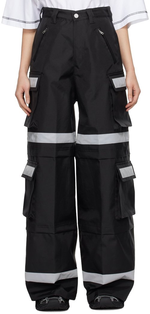 VETEMENTS Security Workwear Cargo Pants - Black - UE64PA900B