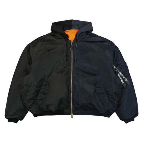 VETEMENTS Split Hooded Bomber Jacket - UA65JA226N