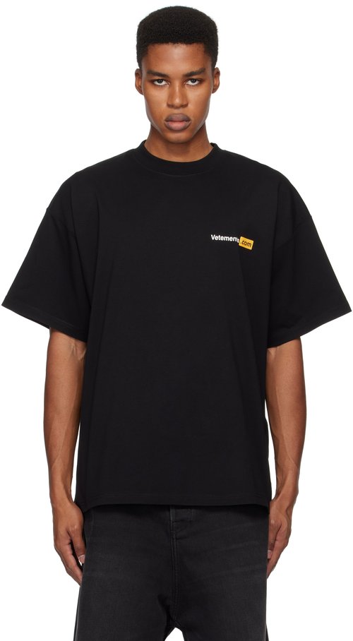 Mens Vetements Tshirts Vetements Men's Black T-Shirts