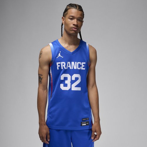 Victor Wembanyama France Limited Road Air Jordan Basketball Replica Jersey - Hyper Royal/White - HF7308-405