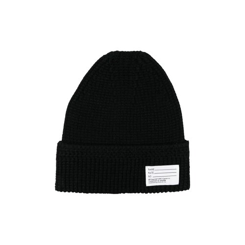 visvim Cotton Knit Beanie - 126103003008 BLAC