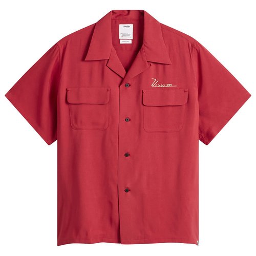 visvim Judd Short Sleeve Shirt - Red - 0126105011007-RED-RED