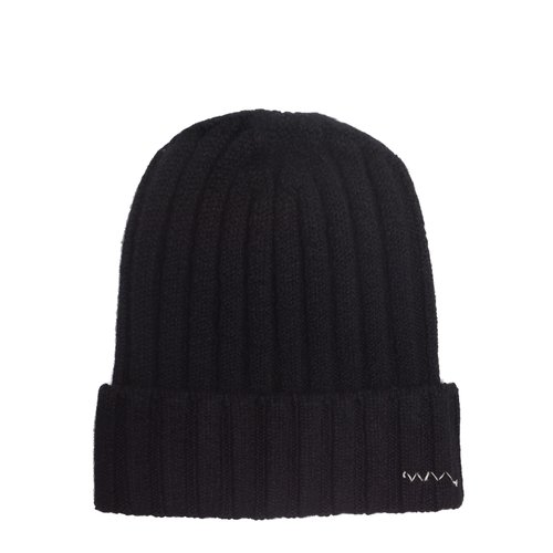 visvim Knit Cap Cashmere - Black - 0125203003009-BLACK