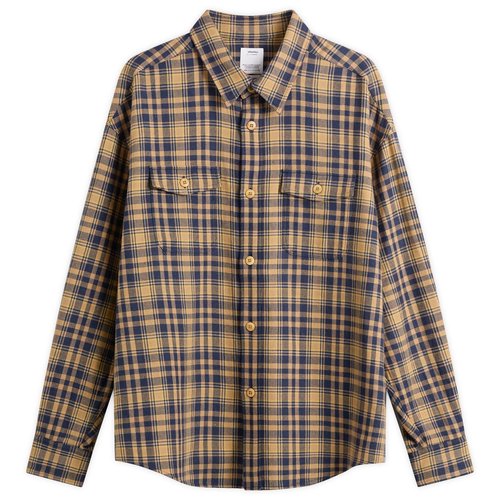 visvim Lumber Check Long Sleeve Shirt - Navy - 0126105011015-NVY-NAVY