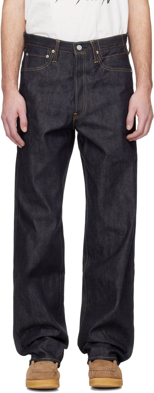 visvim Navy Social Sculpture 01 Ex WD Unwashed Jeans - L32 - 0125105005003