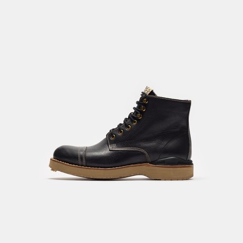 visvim Virgil Cap-Folk Boot - Black - 0123202002014-BLK