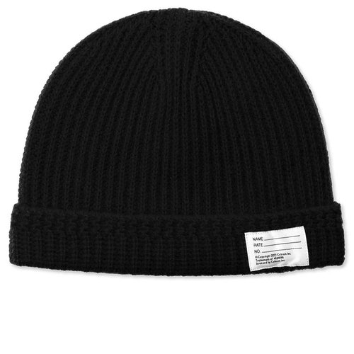 visvim Wool Knit Beanie - Black - 0118203003025-BLACK