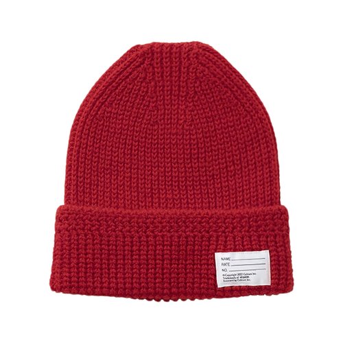visvim Wool Knit Beanie - 0125203003010-RED