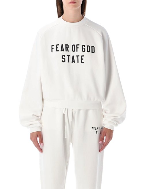 White Fear of God Essentials Sweatshirt - 192S-P257-834-FWBW