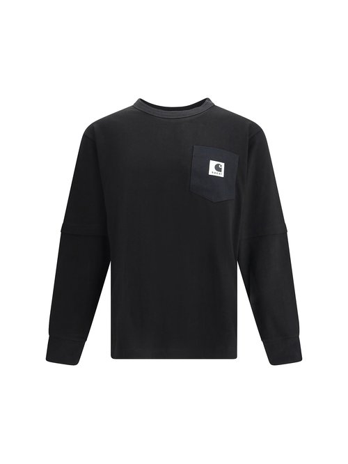 Wip Cotton Jersey L/s T-shirt By Sacai X Carhartt - 2500994S