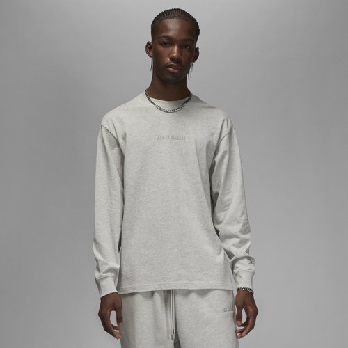 Wordmark Long-Sleeve T-Shirt - Grey Heather - FJ0702-050