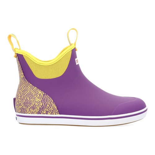 Xtratuf Tailgate Ankle Deck Round Toe Pull On Rain Boots - Purple - XM.B21BP